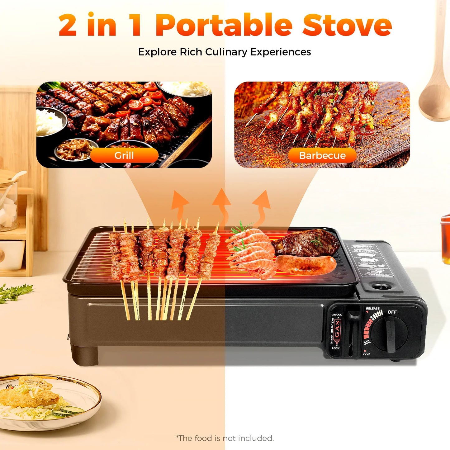 Portable Camping Gas Stove For Trekking And Outdoor Cooking