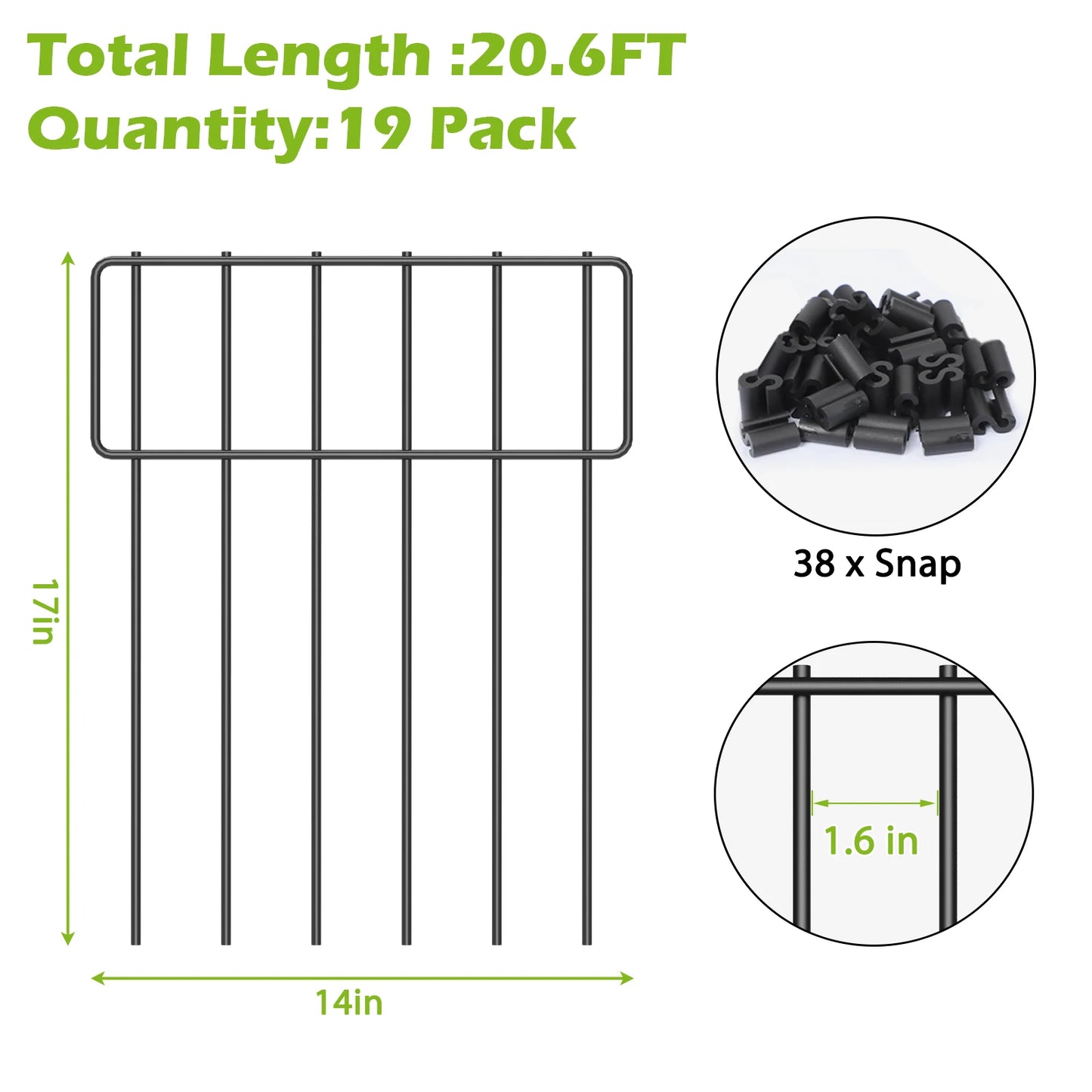 Rustproof Metal Rabbit Fence No Dig Garden Barrier