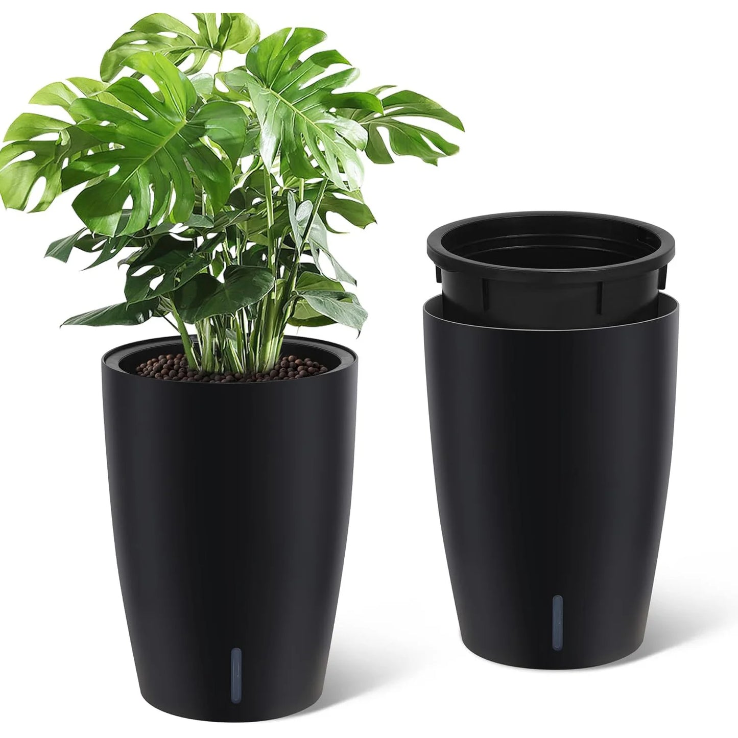 TWISTER.CK Self-Watering Tall Planters With Water Level Gauge
