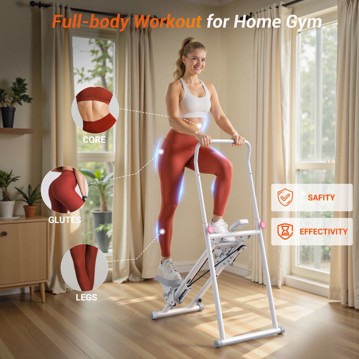 MERACH Stair Stepper For Home Gym Full Body Workout Climber