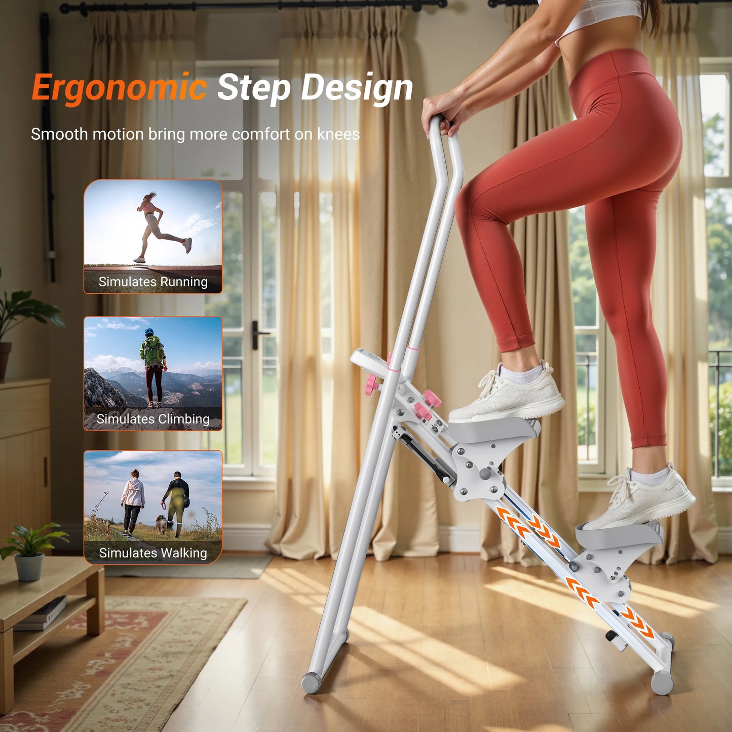 MERACH Stair Stepper For Home Gym Full Body Workout Climber