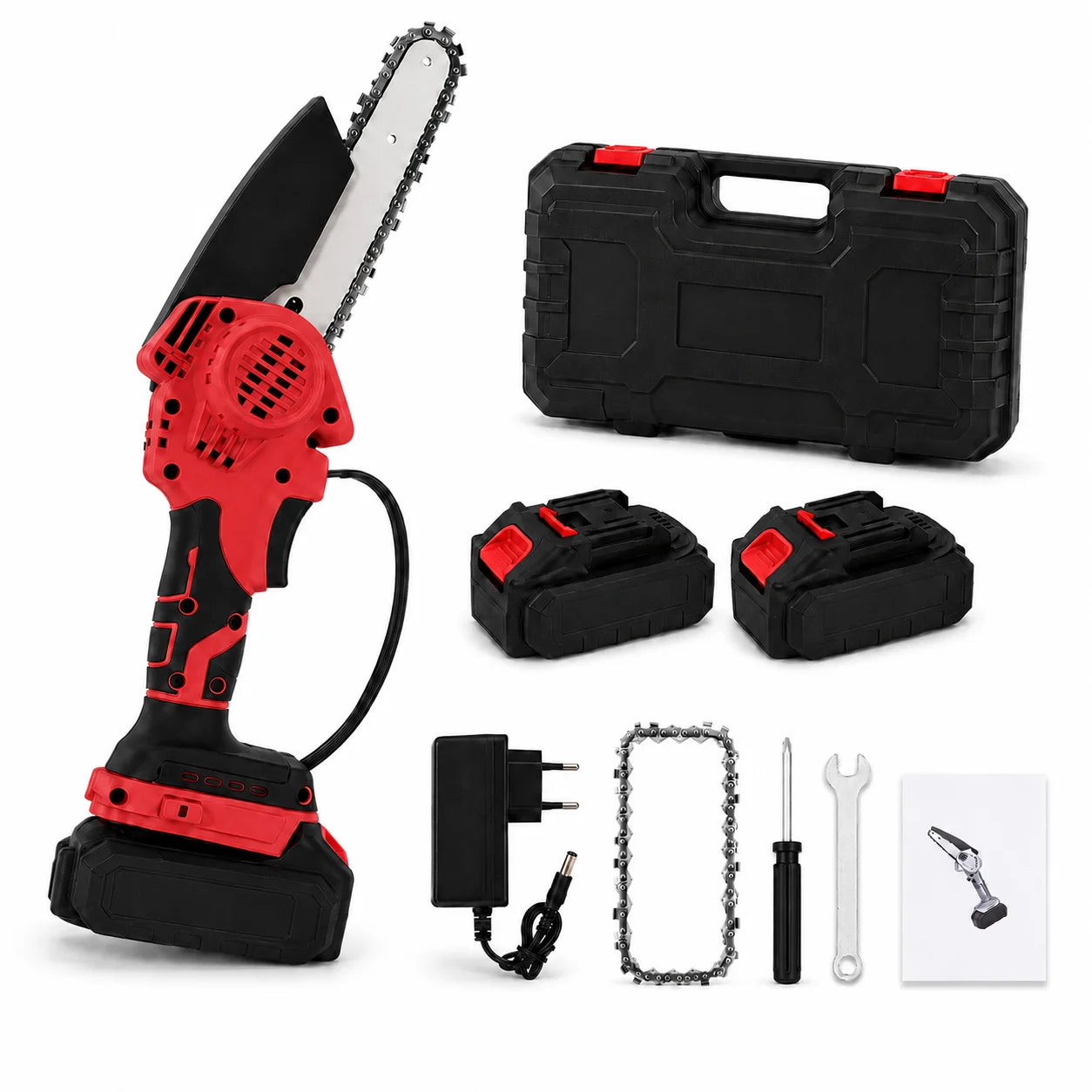 Mini Cordless Chainsaw Pruning Saw Lightweight One Handed Trimming