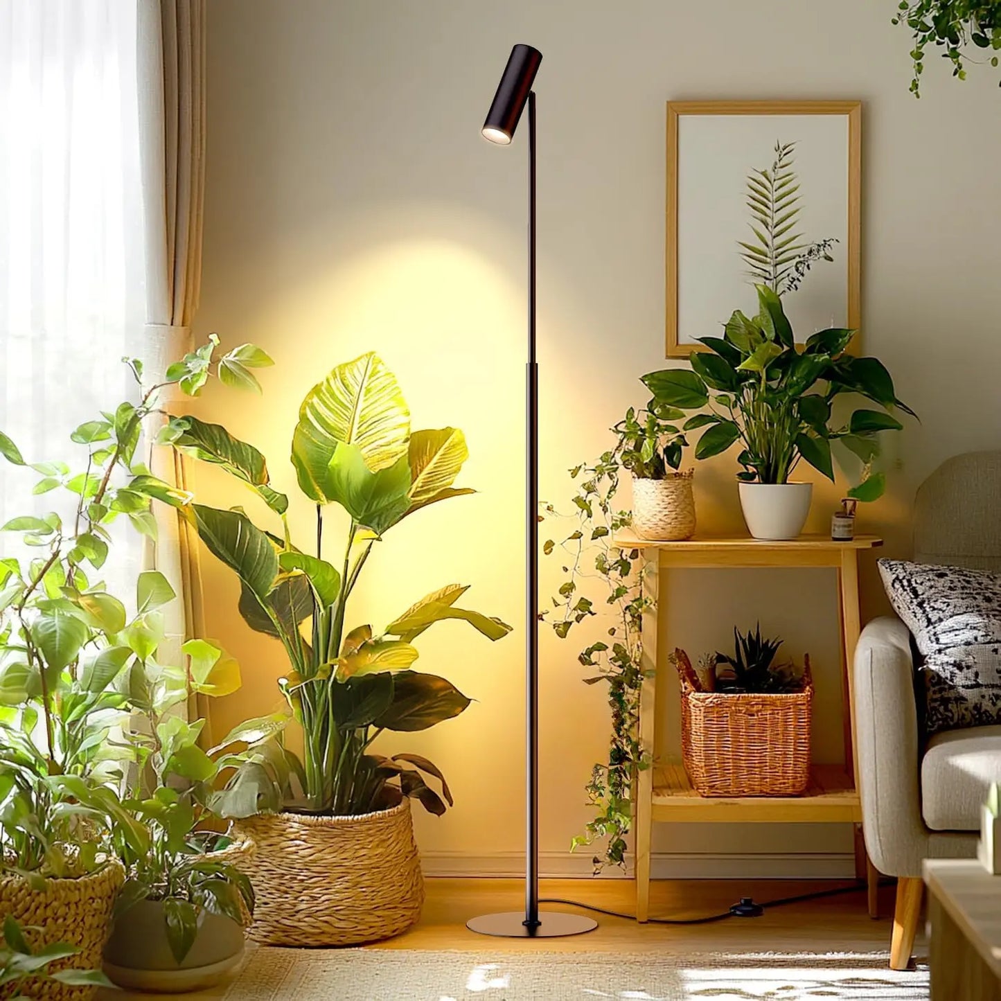 Indoor Plant Grow Light 25W Full Spectrum COB Rotating Head