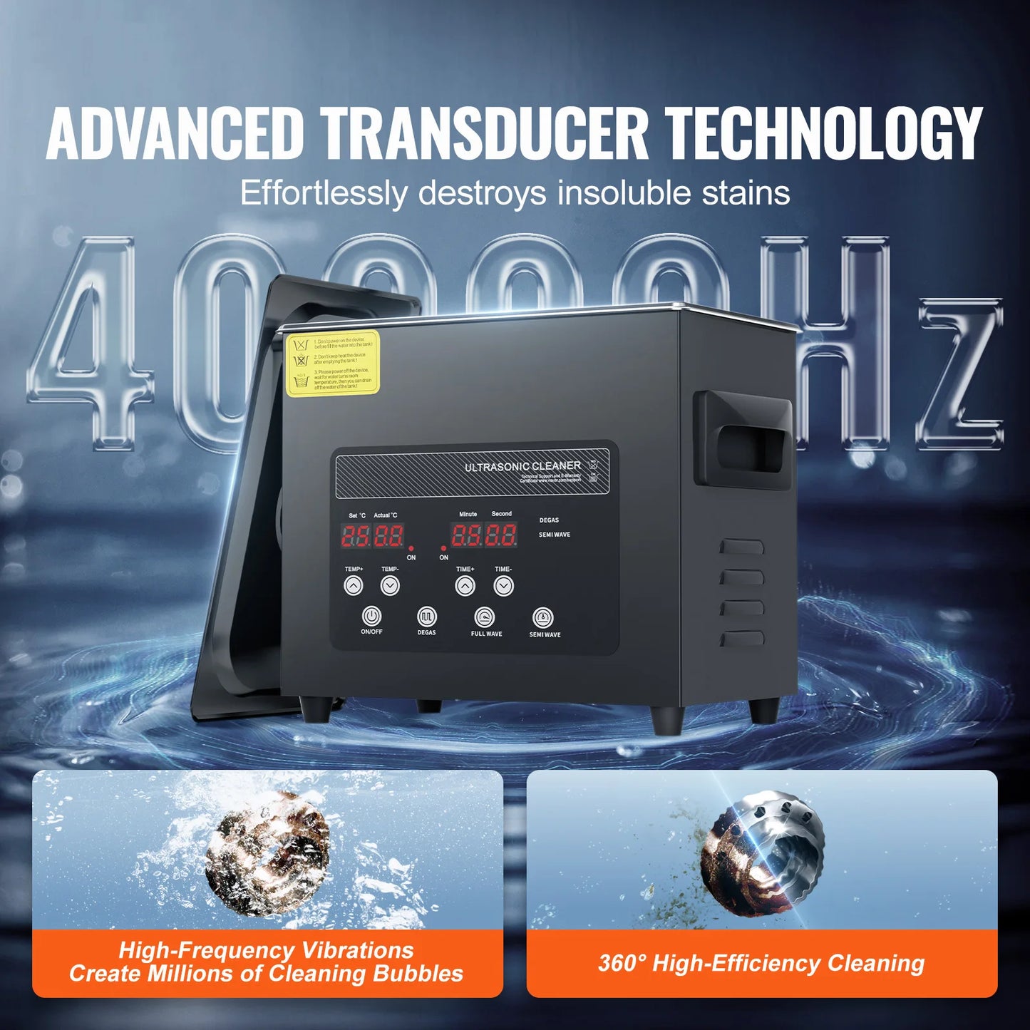 Succebuy Portable Ultrasonic Cleaner For Dishes Home Appliances