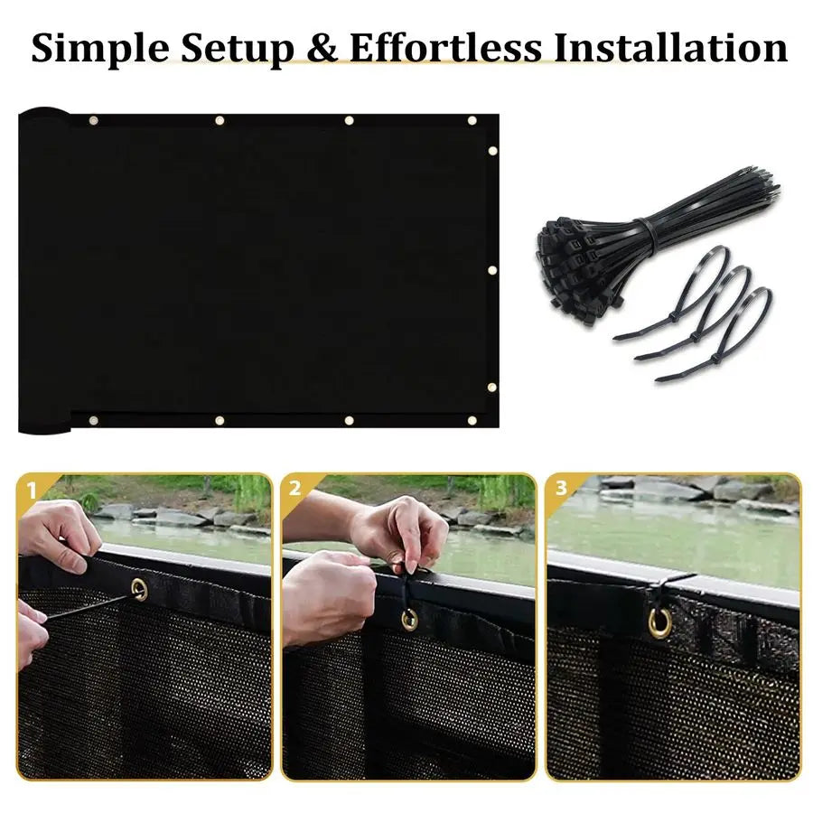 Heavy Duty Fence Privacy Screen Mesh Shade Net Cover