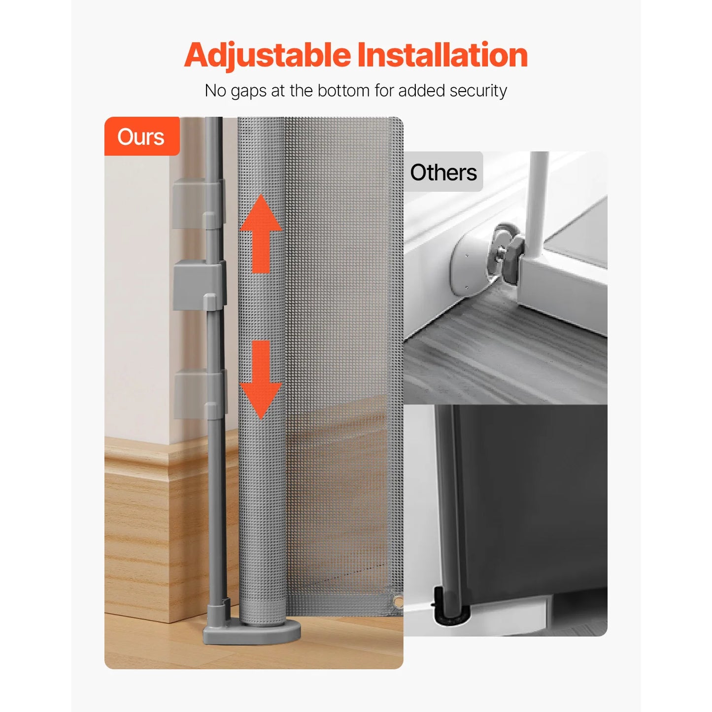 SucceBuy Retractable Baby Gate for Kids and Pets, Easy Install