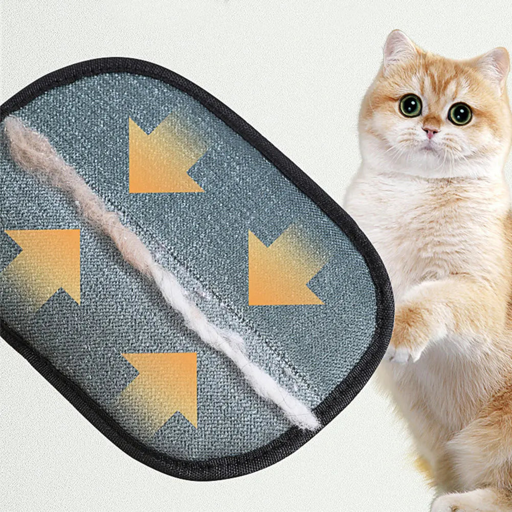 Double Sided Pet Hair Remover Gloves For Dog Cat Grooming