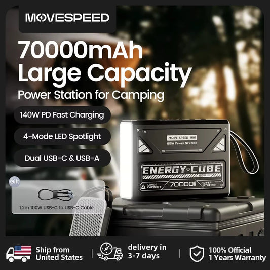 LED Camping Lantern 70000mAh Rechargeable Emergency Light for Outdoors