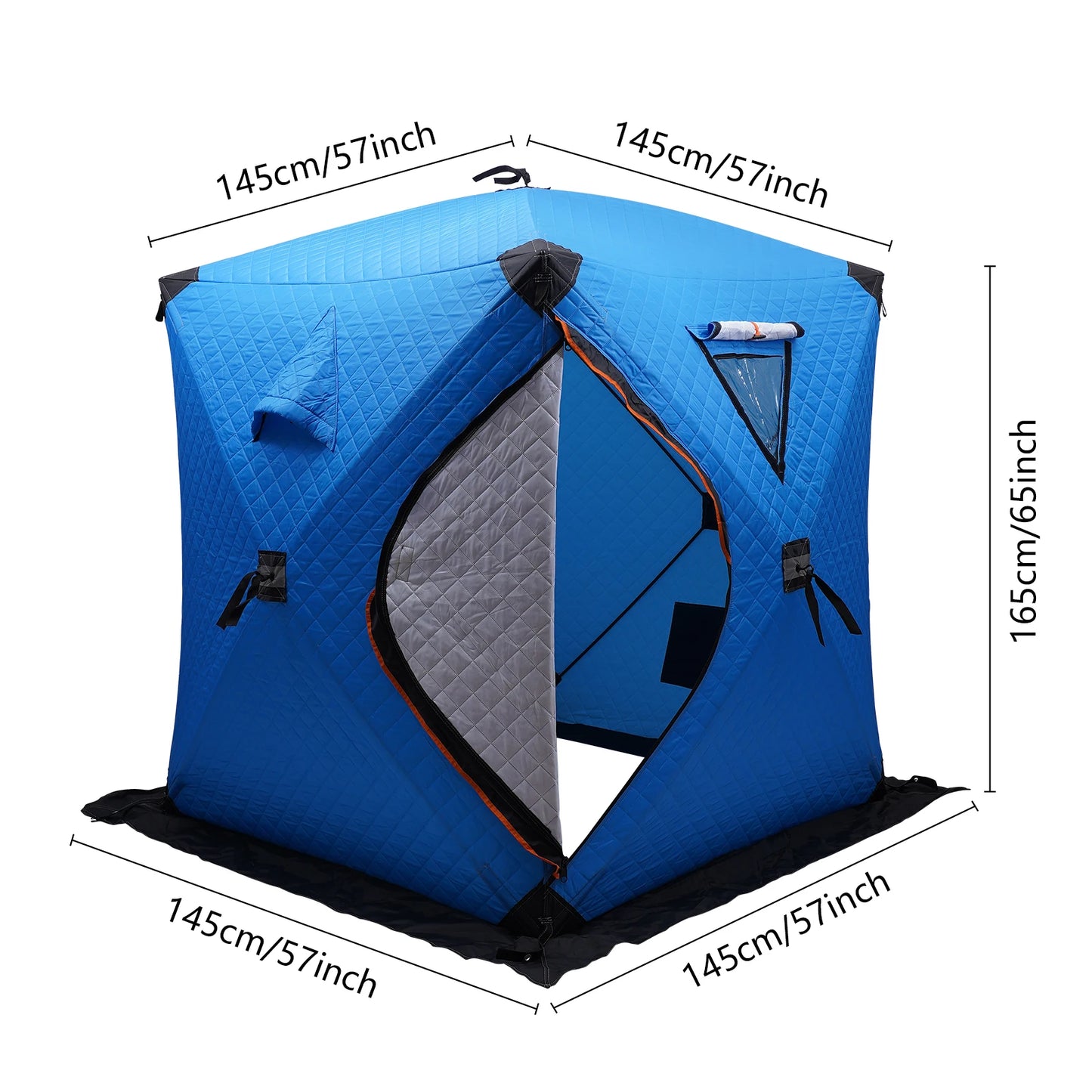 Ice Fishing Insulated Tent Shelter For Two People Warm Windproof