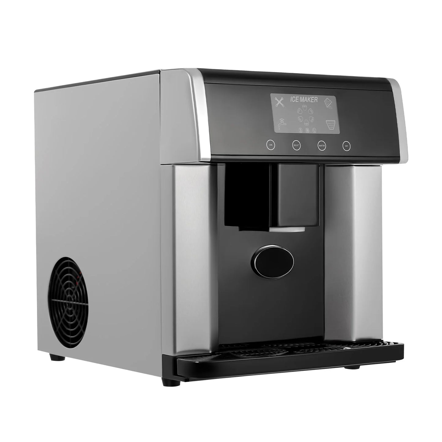 Countertop Ice Maker Dispenser 110V 2 In 1 Ice Water Maker