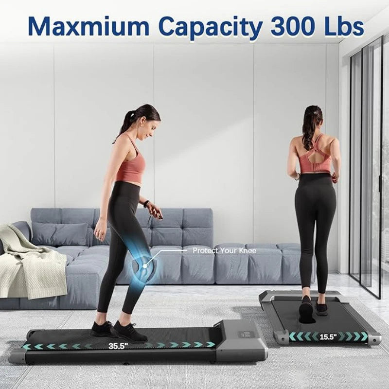 NONEDriving 2.5 HP Treadmill For Home 300lb Capacity 2in1