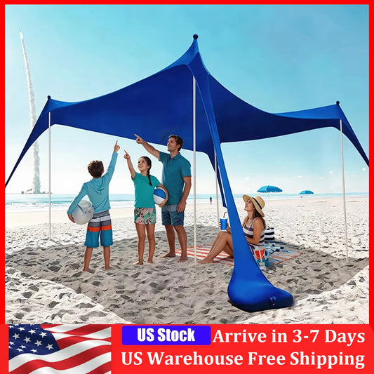 Family Camping Canopy Tent Waterproof 1000mm Polyester Large