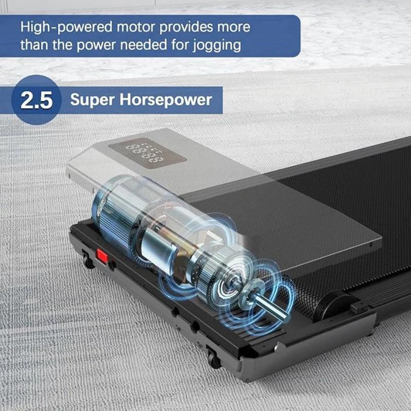 NONEDriving 2.5 HP Treadmill For Home 300lb Capacity 2in1