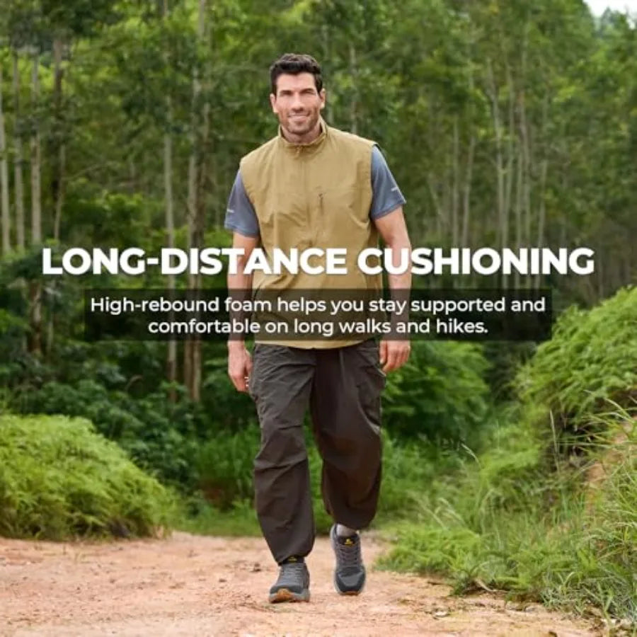 Unisex Outdoor Hiking Shoes With Traction Outsole And Water Resistance
