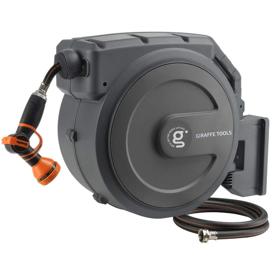Giraffe Tools AW40 Retractable Garden Hose Reel Slow Return