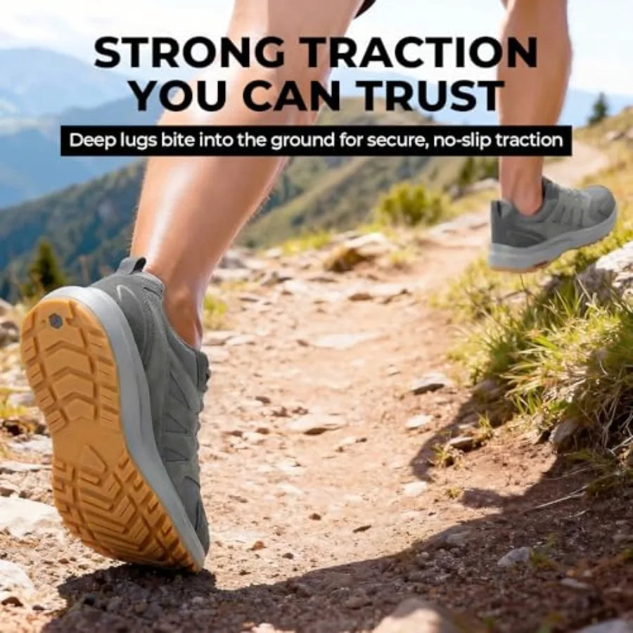 Unisex Outdoor Hiking Shoes With Traction Outsole And Water Resistance