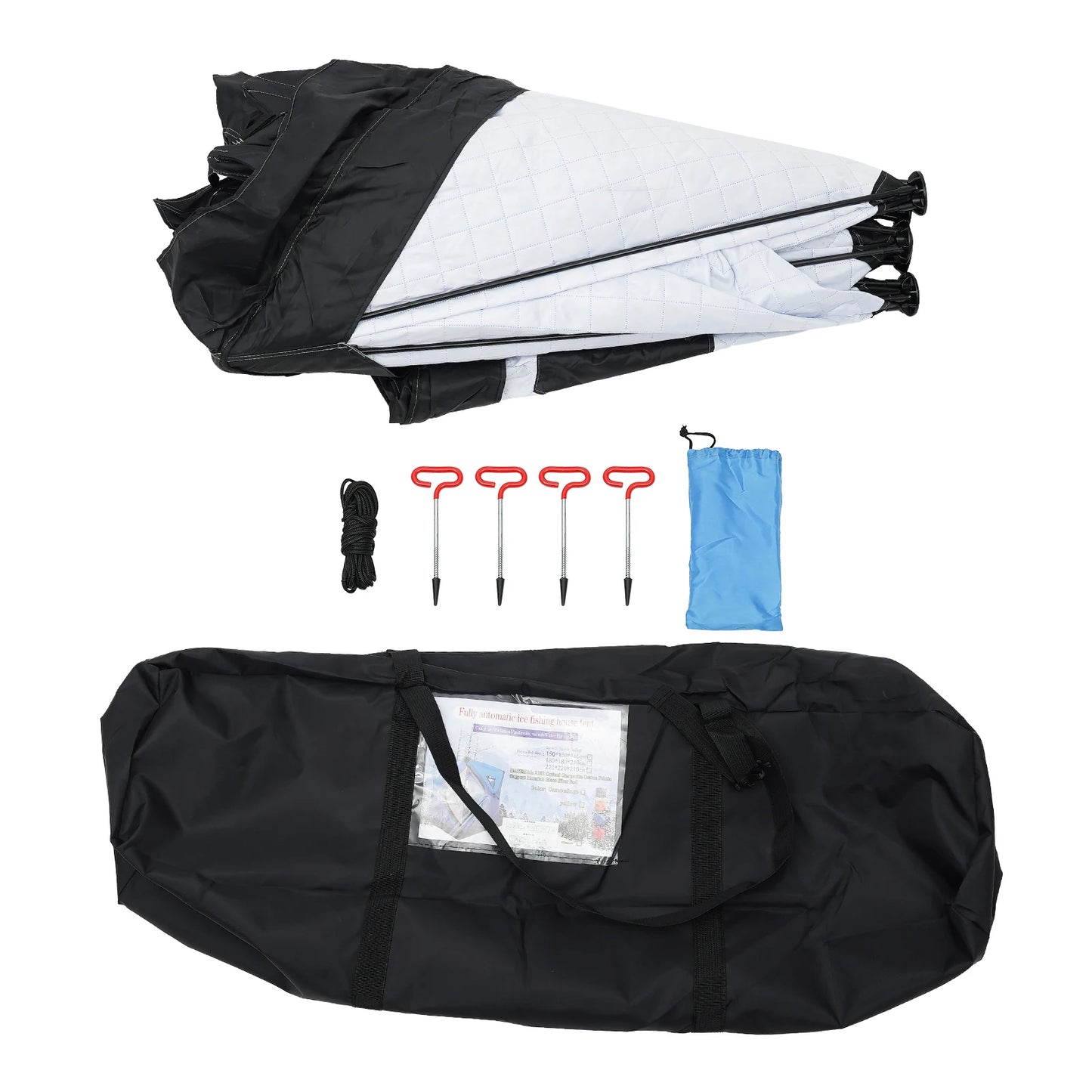 Ice Fishing Insulated Tent Shelter For Two People Warm Windproof