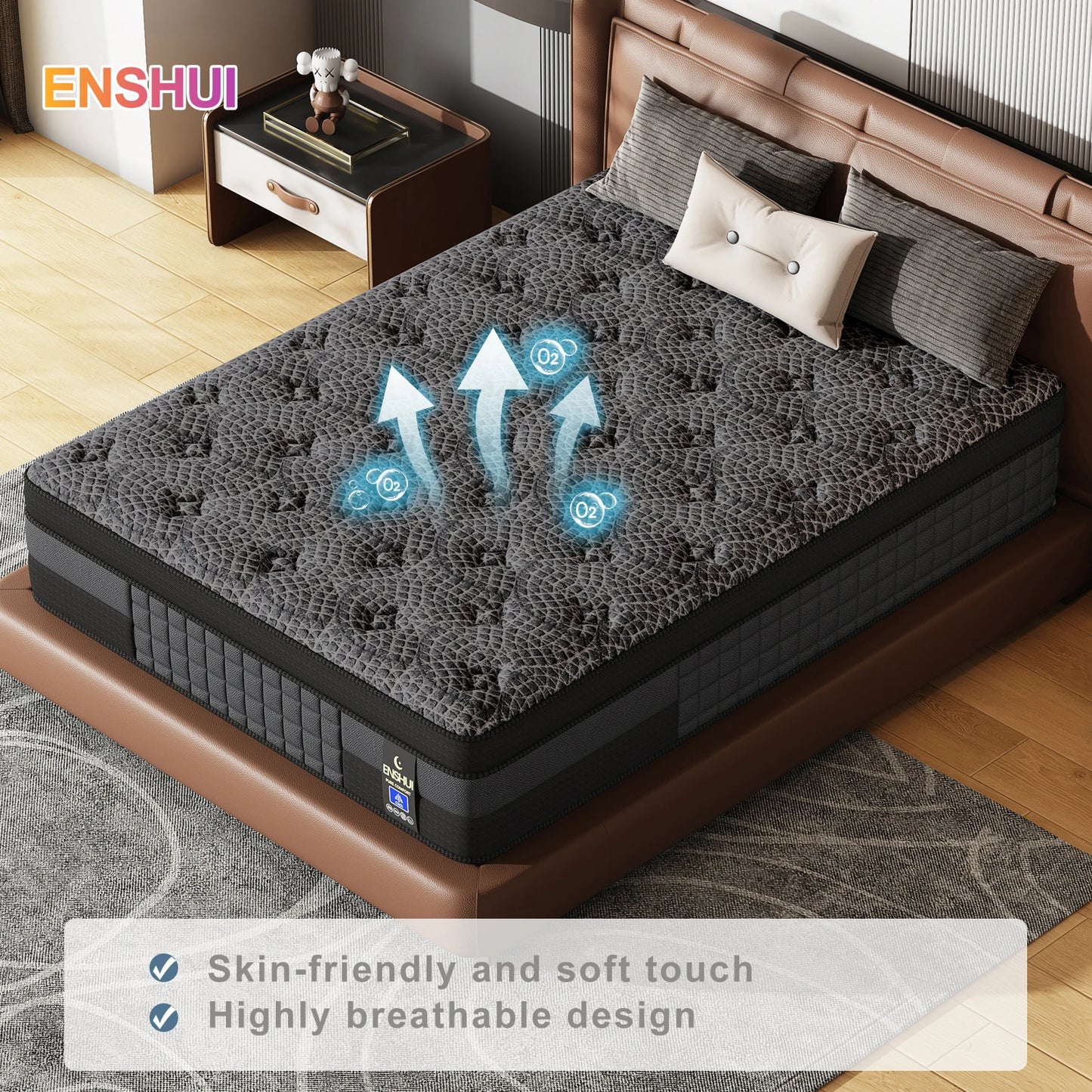 Memory Foam Mattress With Cooling Gel For Orthopedic Support