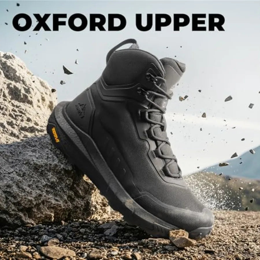 NORTIV 8 Men's Tactical Hiking Boots Cushioned Sole Side Zipper