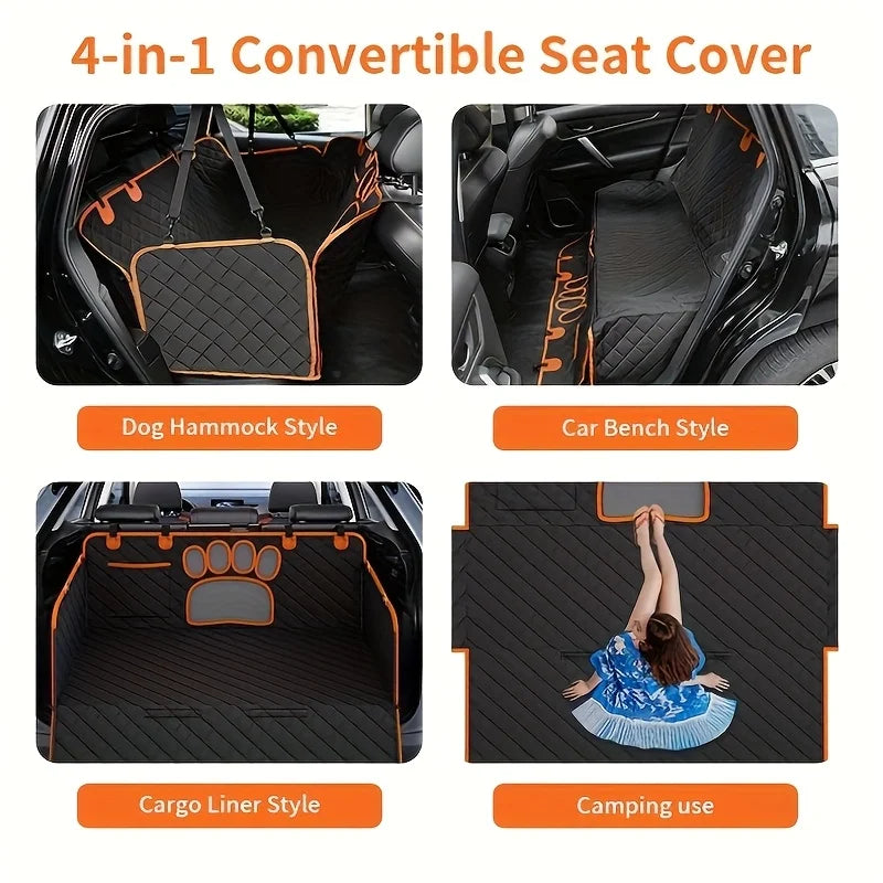 Dog Car Seat Cover Hammock Waterproof Durable Anti Slip