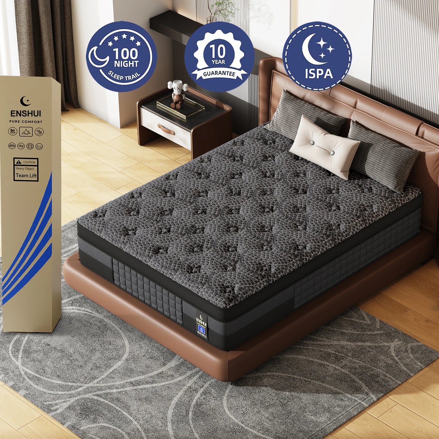 Memory Foam Mattress With Cooling Gel For Orthopedic Support