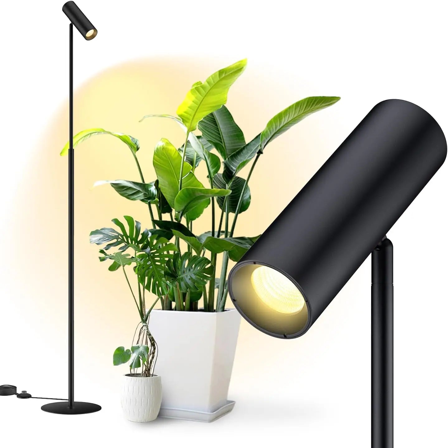 Indoor Plant Grow Light 25W Full Spectrum COB Rotating Head