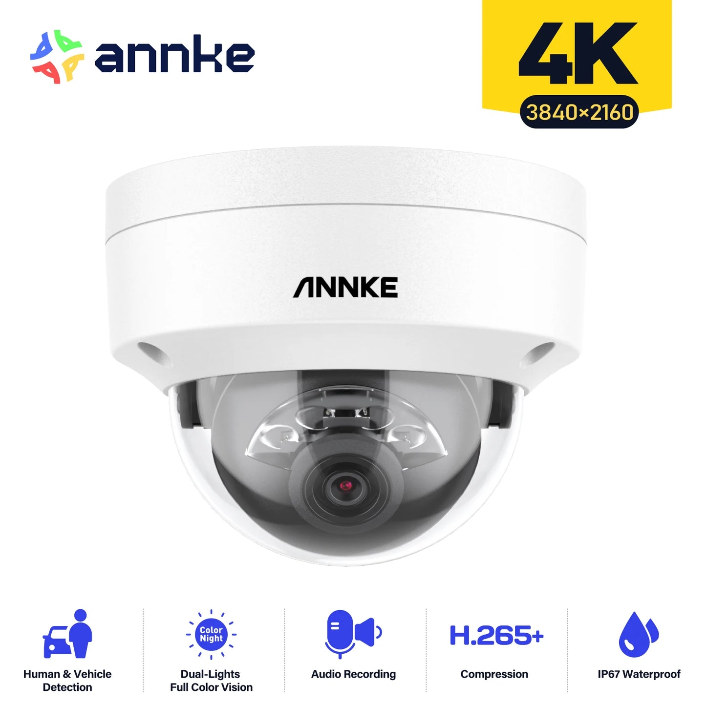 ANNKE C800 4K PoE Outdoor Security Camera With Dual Light