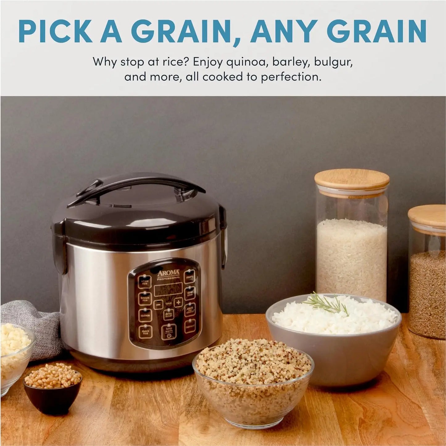 Digital Rice Cooker And Multicooker With Steamer And Keep Warm
