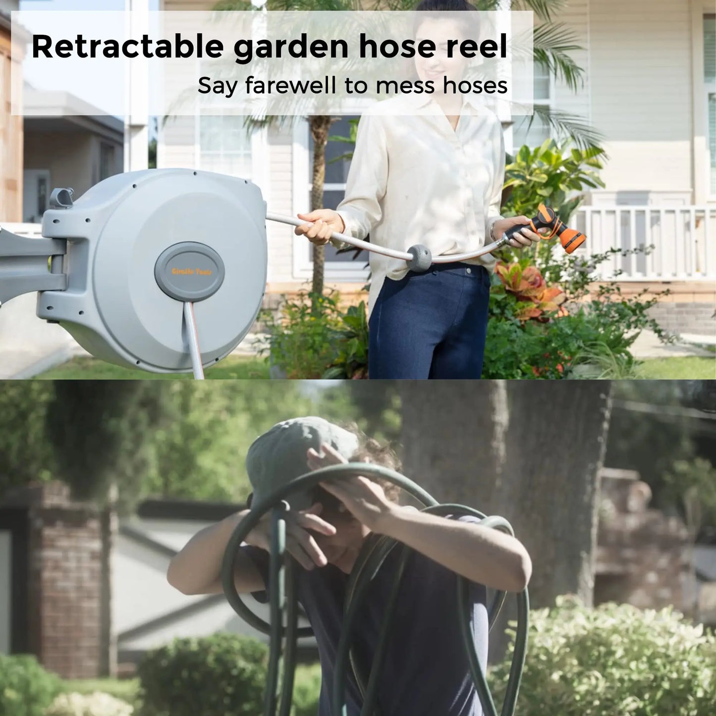 Giraffe Tools CW20 Retractable Hose Reel With Any Length Lock