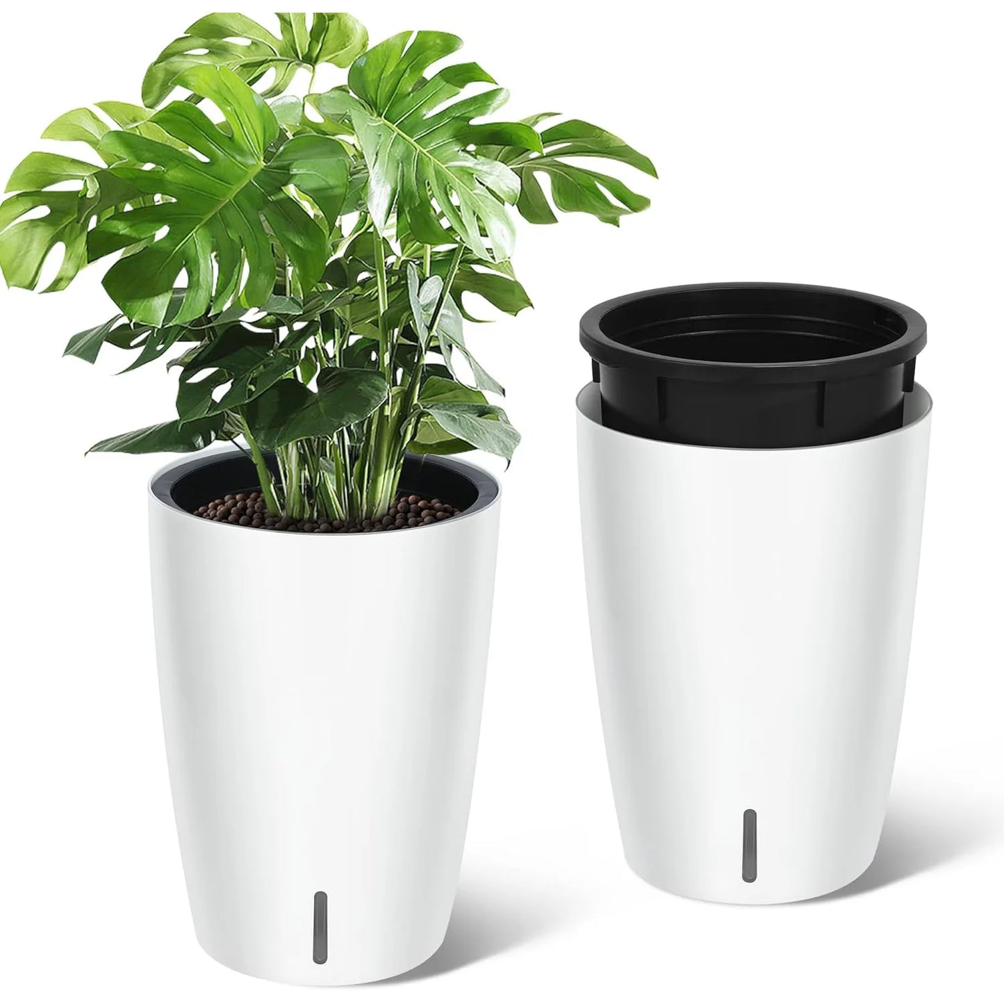 TWISTER.CK Self-Watering Tall Planters With Water Level Gauge