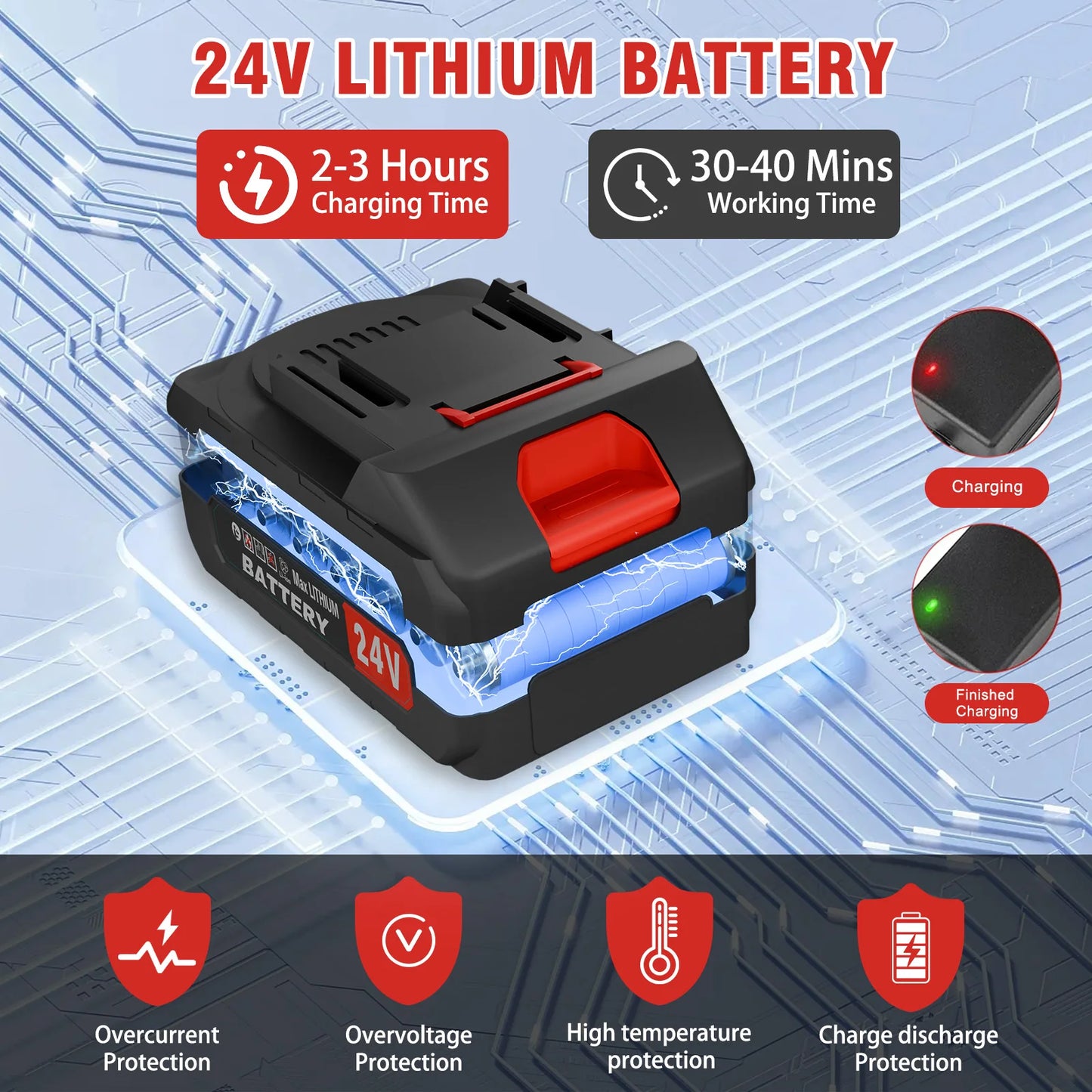 21V Cordless Weed Wacker 3-in-1 Edger Trimmer With Wheels