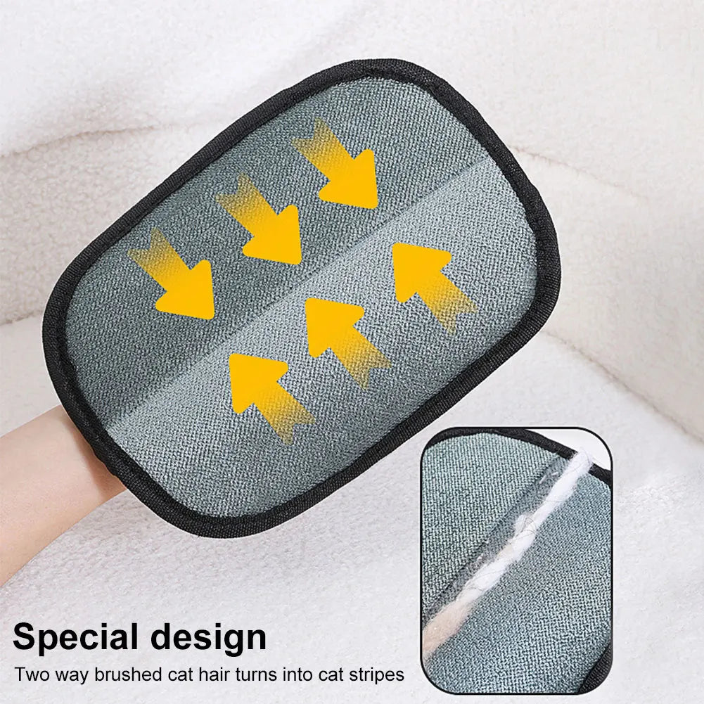 Double Sided Pet Hair Remover Gloves For Dog Cat Grooming
