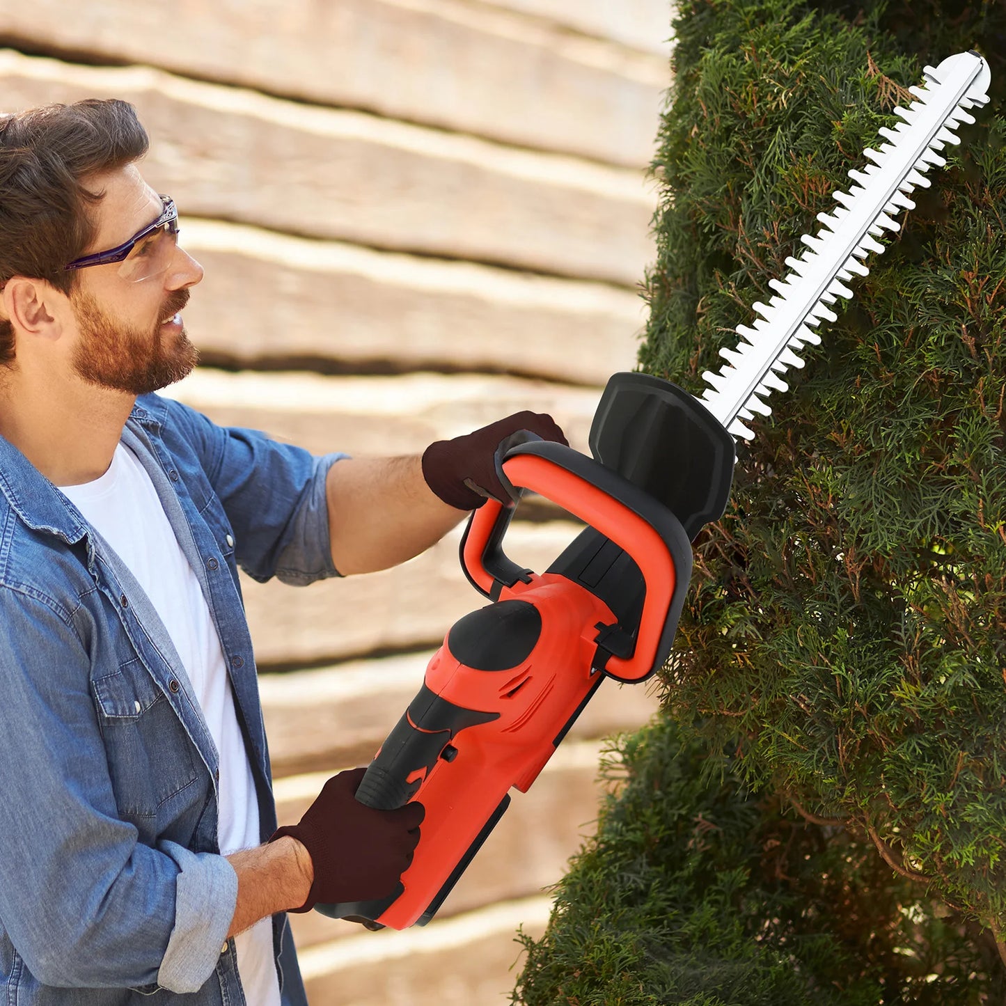 Cordless Hedge Trimmer 22-Inch With 3.0Ah Battery And Charger