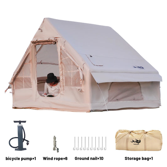 Pakicetus Inflatable Camping Tents With Stove Plug