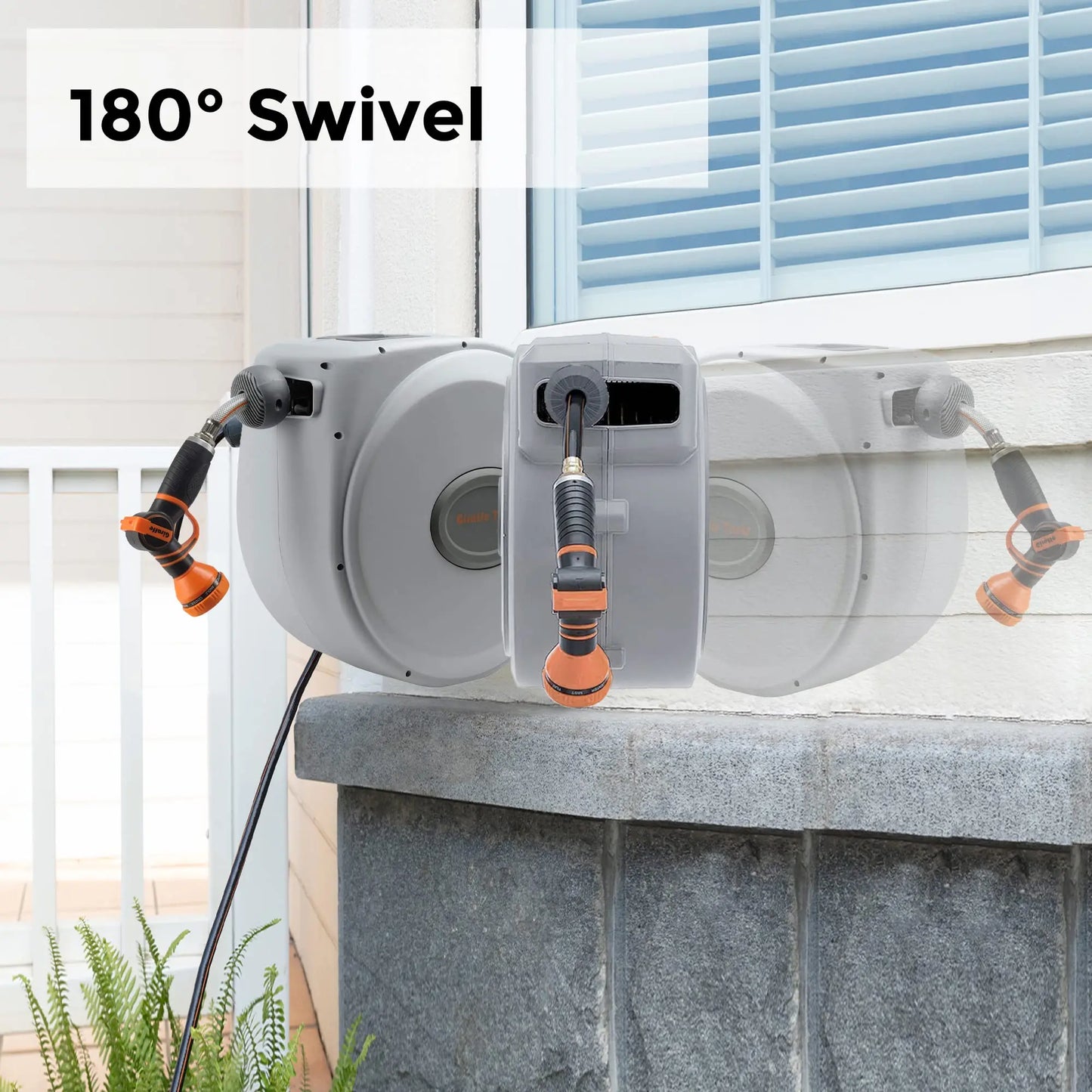 Giraffe Tools CW20 Retractable Hose Reel With Any Length Lock