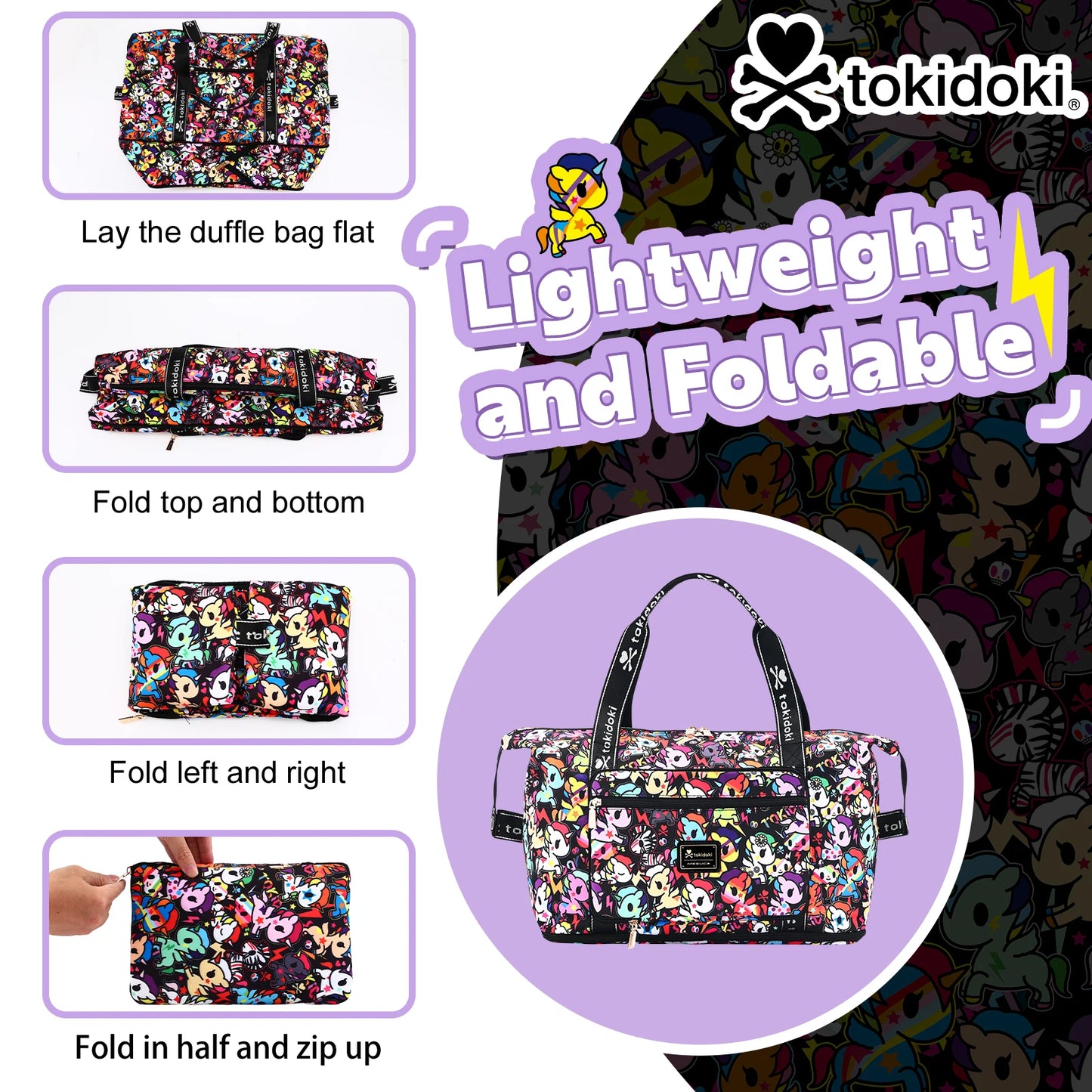 Tokidoki Unicorno Travel Duffle Bag