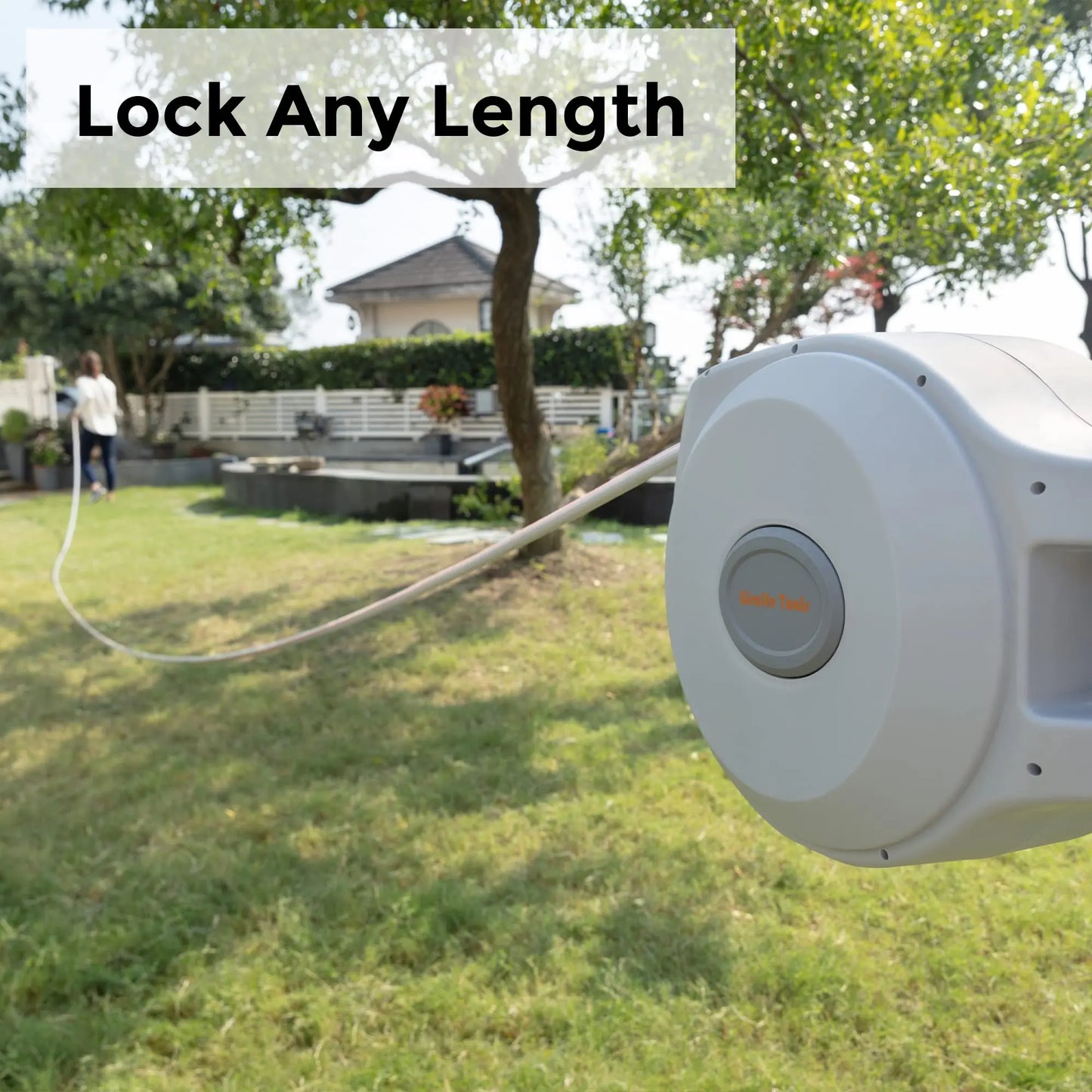 Giraffe Tools CW20 Retractable Hose Reel With Any Length Lock