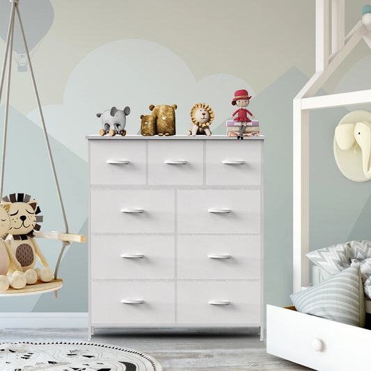 JHK Dresser With 9 Fabric Storage Drawers Wardrobe