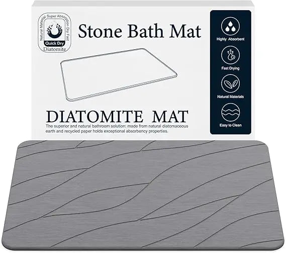 Diatomite Bath Mat Non Slip Quick Dry Diatomaceous Earth