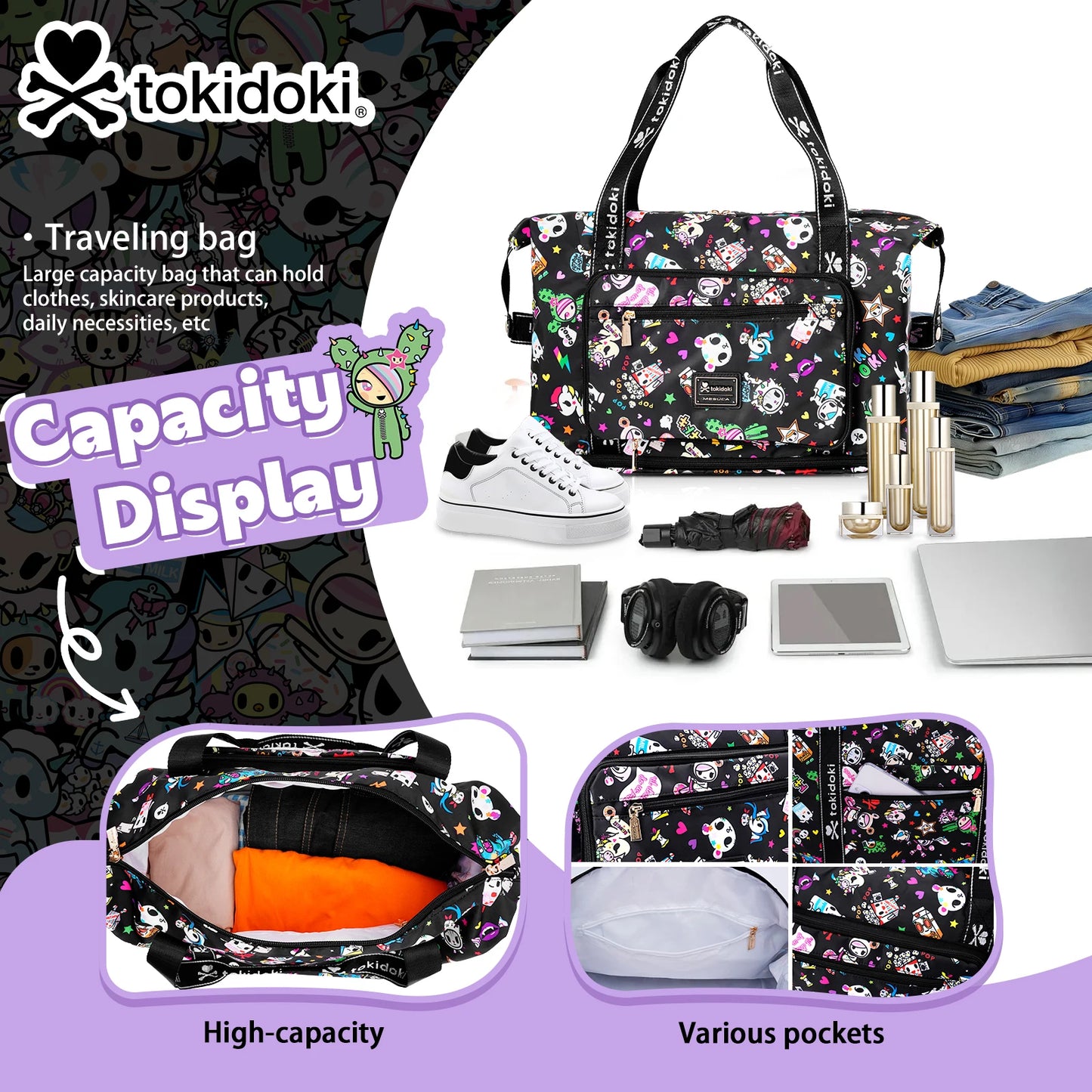Tokidoki Unicorno Travel Duffle Bag