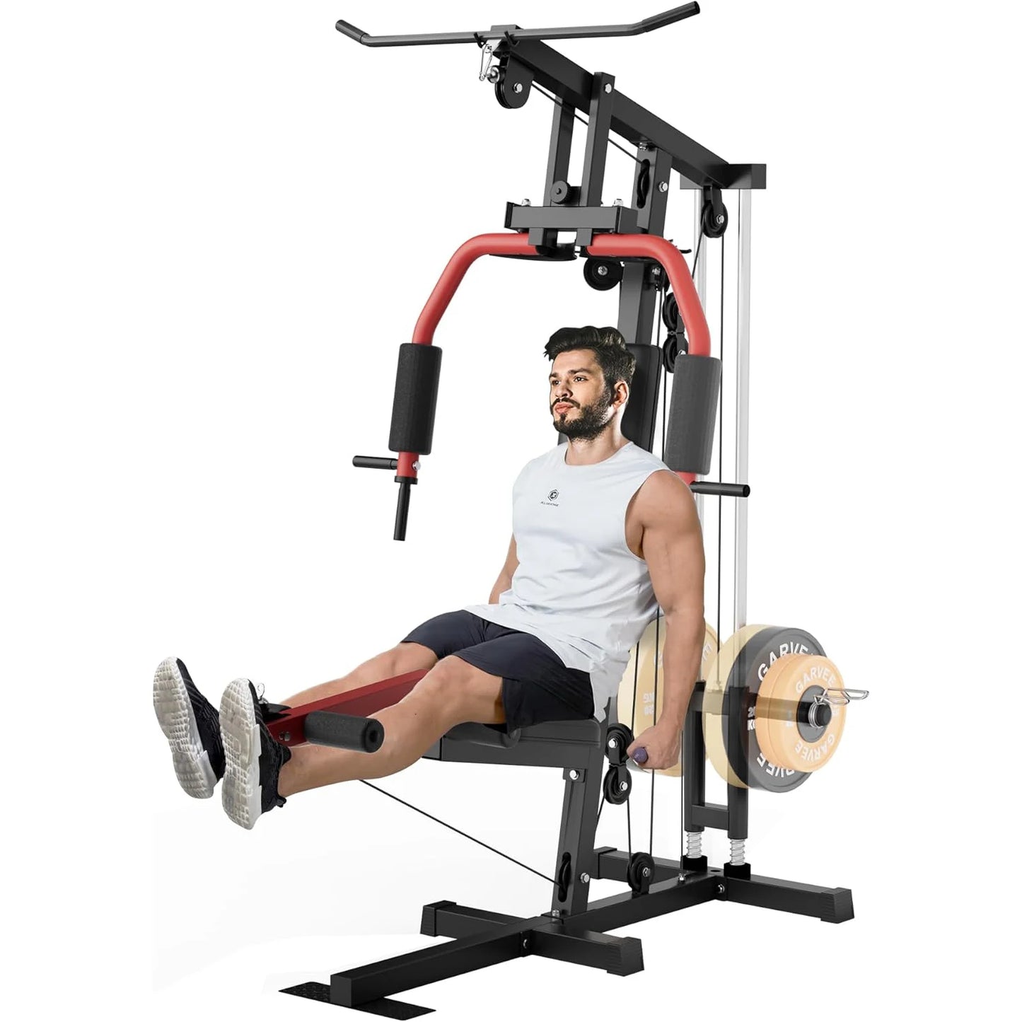 HiMISS Home Gym Machine Chest Press Lat Pulldown Leg Extension