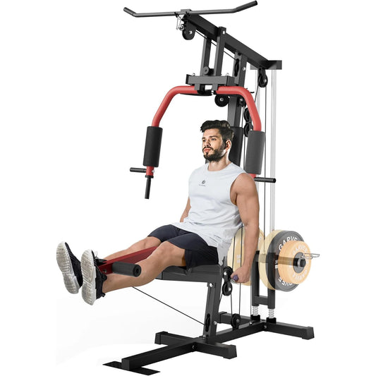 HiMISS Home Gym Machine Chest Press Lat Pulldown Leg Extension