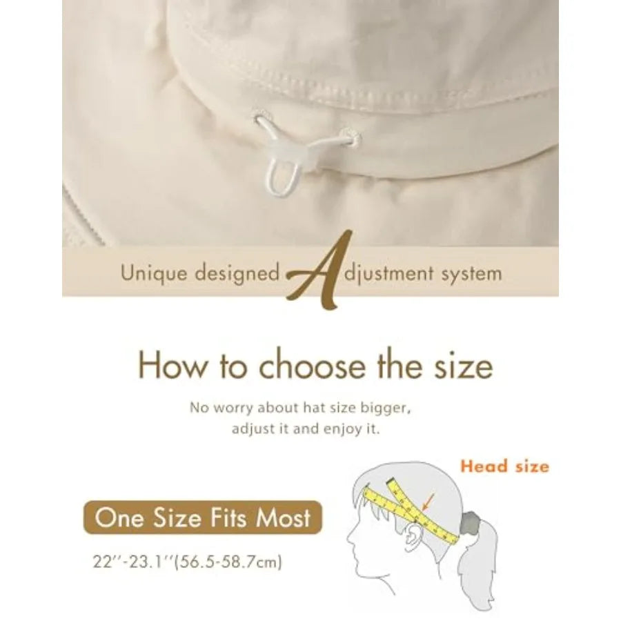 Women Wide Brim Sun Hat For Gardening With Ponytail Hole