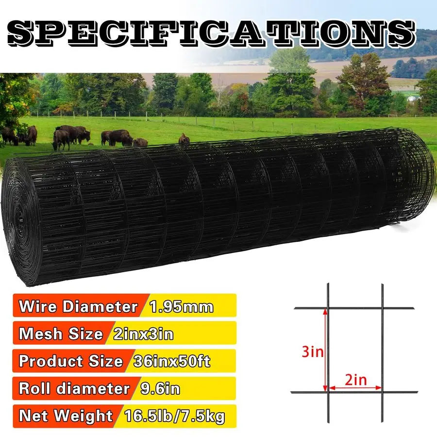 PVC Coated Welded Wire Fence 16 Gauge Galvanized Steel